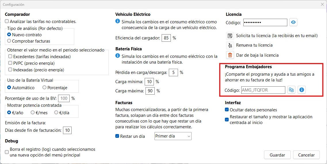 Imagen informativa del Programa Embajadores de Electro Ahorro para Windows
